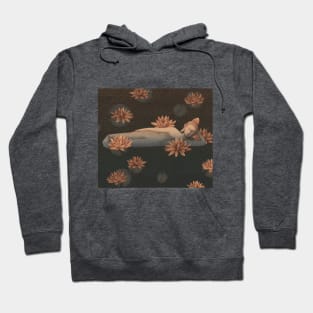 Sleeping Buddha with lotus flowers Hoodie